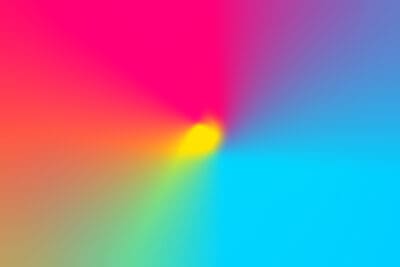 Image of a color gradient with yellow, pink, blue, purple, and other colors